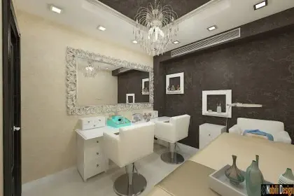 Indoor design beauty salon modern concept