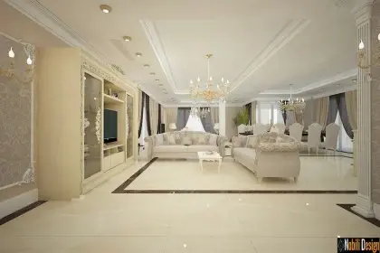 Interior design for luxury villa in Paris