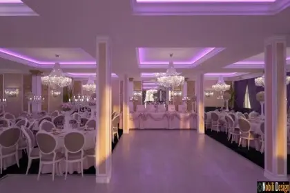 Interior design wedding restaurant reception project 