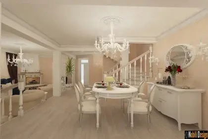 Interior design project for a classic house in Monaco