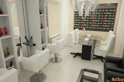 Interior design beauty salon project 