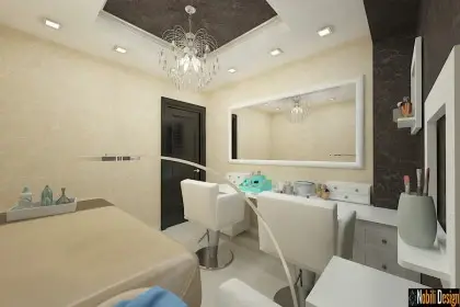 Interior design beauty salon project 