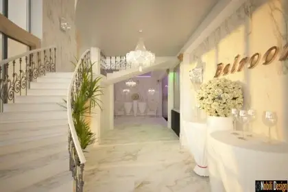 Interior design project wedding restaurant in Monaco