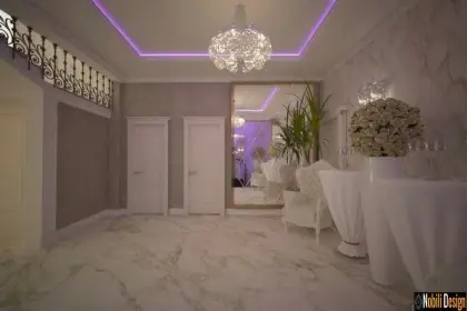 Interior design project wedding restaurant in Monaco