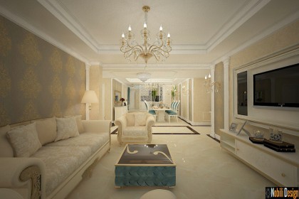 Classic interior design apartment project in Birmingham