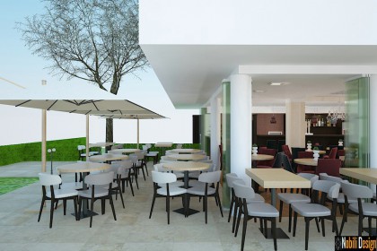 Terrace restaurant interior design project in Birmingham