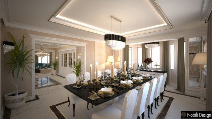 Luxury dining rooms interior