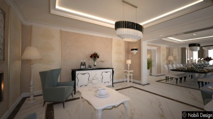 Luxury interior design classic house