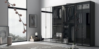 Modern bedroom wardrobe 355 cm EM08. Price: 6.800 -7.450 euros