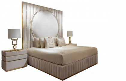 High End Velvet Modern Bed - Signature-€8.705-