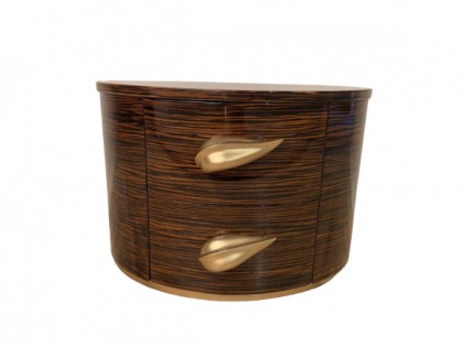 Luxury Leaf Design Bedside Table - Lotus-€3.095