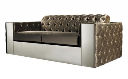 Luxurious Velvet Box Style Buttoned Sofa - Pony-€4.290