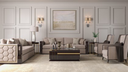 Arien sofas living room set - contemporary luxury furniture