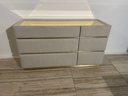 High End Italian Soft Velvelt Chest of Drawers Signature-03