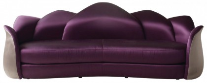 High End Contemporary Suede Flower Sofa - Lotus