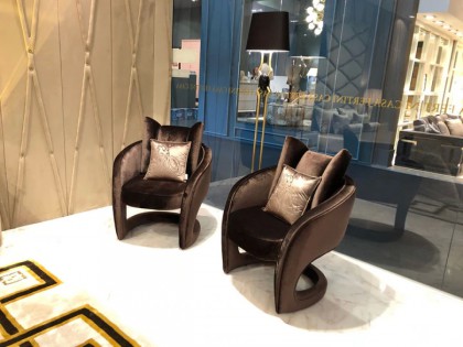 Exclusive Modern Velvet Leopard Chair - Gattopardo