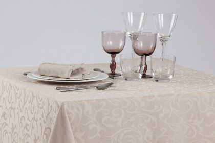 Damask textile for restaurant table linen Ipanema 01