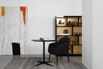 FILIPPO dining table, BERNADETTE dining chair, HEGE Media bookcase