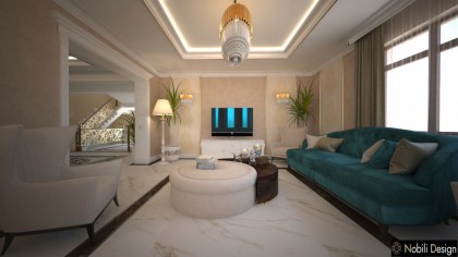 Luxury classic house interior design concept in Abuja‎