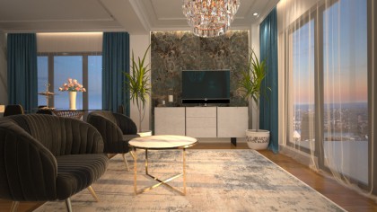 Modern penthouses interior design