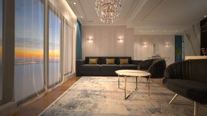 Luxury penthouses interior design