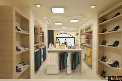 Interior design clothes shop