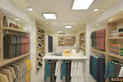 Interior design clothes shop