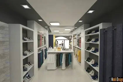 Interior design clothes shop