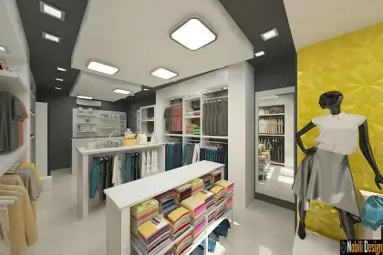 Interior design clothes shop