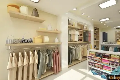 Interior design clothes shop