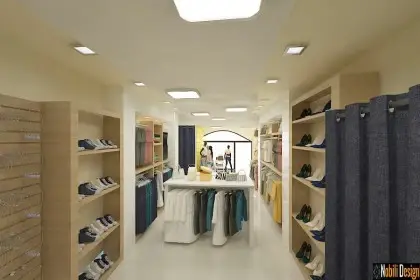 Interior design clothes shop