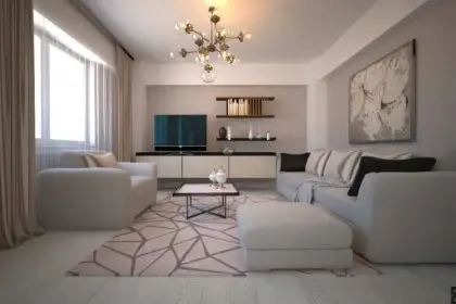 London apartment interior design - Modern living room design London