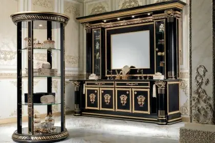 Gold Hand-painted Italian Bathroom Furniture