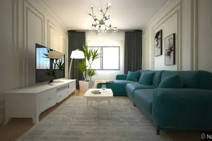 Interior Design 3 Bedroom Apartment in Abu Dhabi 51133