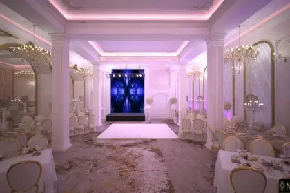 Interior Design of Event Hall in Abu Dhabi | Wedding Modern Hall